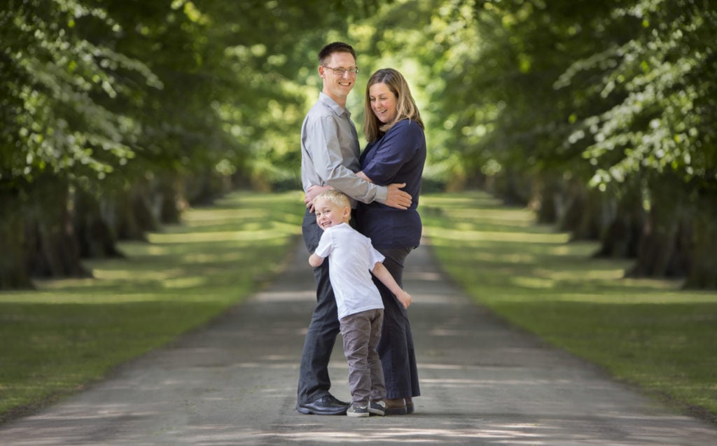 Outdoor family photo session Harpenden, Rothamsted Park