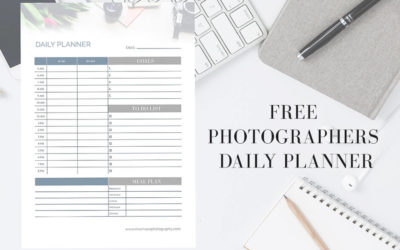 Free photographers daily planner & tips for refreshing your social media
