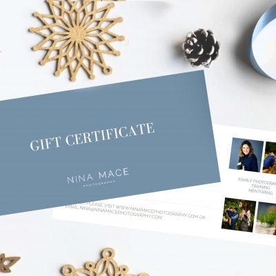 gift certificate photography course