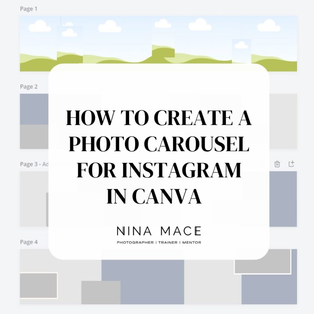 How to create a photo carousel for Instagram in Canva