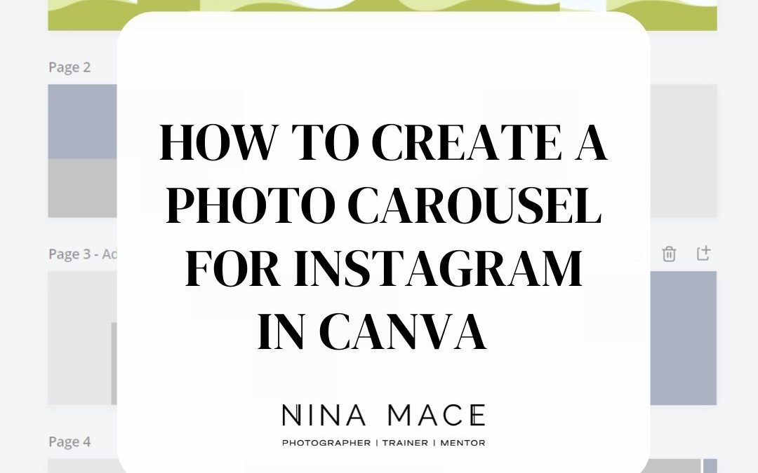 How to create a photo carousel for Instagram in Canva