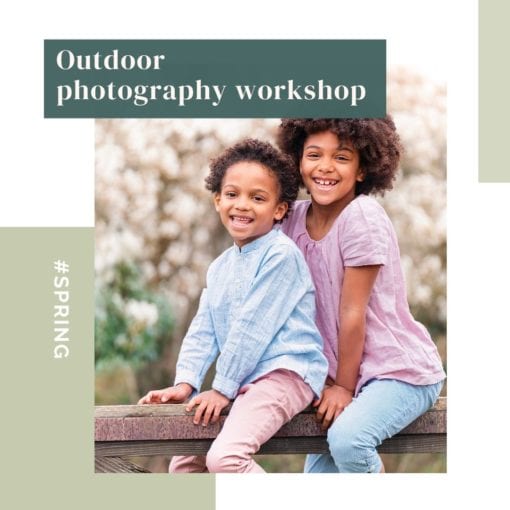 Outdoor family photography training