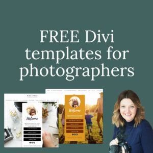 Free Divi templates for photographers